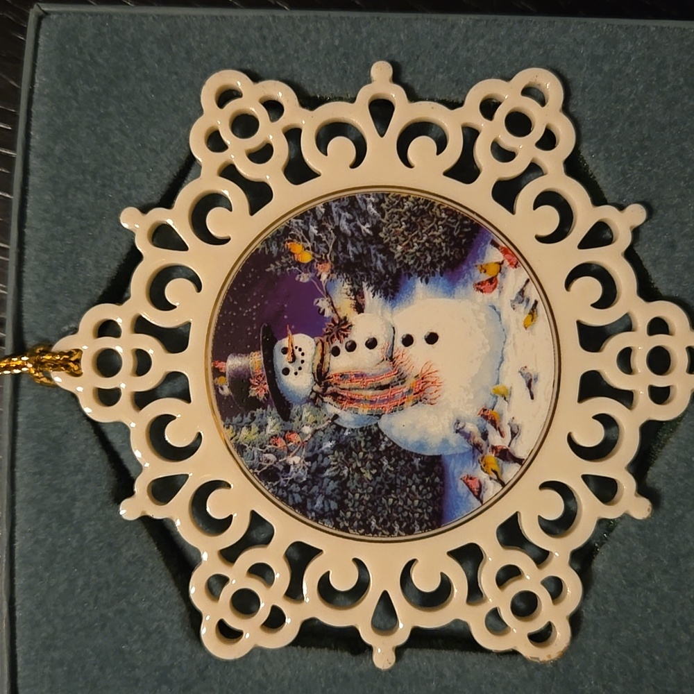 Lenox Snowman Holiday Ornament